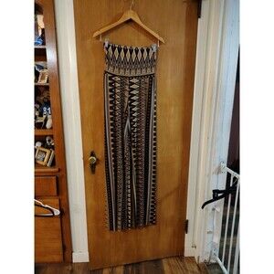 Uptown USA Pants Womens Small Geometric Wide Leg Palazzo Boho Made In USA